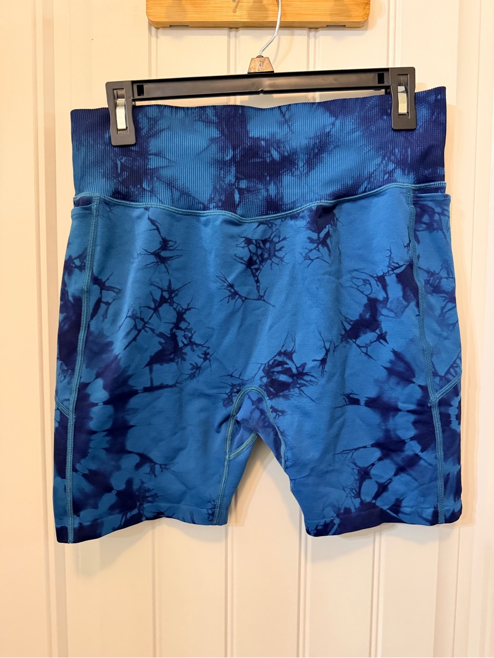 PINK Victoria's Secret Blue Tie-Dye Workout Shorts